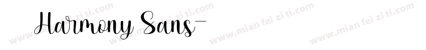鸿蒙Harmony Sans字体转换